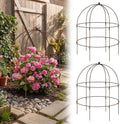 2 Pcs 36 × 28" Bronze Bird Cage Peony Climbing Plant Support Heavy Duty Metal Cage Large Plant Support Outdoor Garden Trellis for Peonies, Baptisia, Sedum & Other Perennials by Otoolling