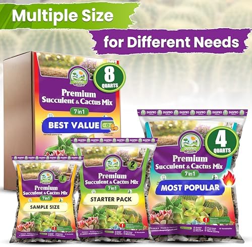 DUSPRO 7-in-1 Succulents & Cactus Soil Mix, Pre-Mixed & Ready to Use, 8 QT - Image 6