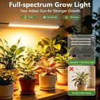BACEKOLL Plant Stand Indoor with Grow Light, 7 Tier 49" Lighted Plant Shelf - Image 2