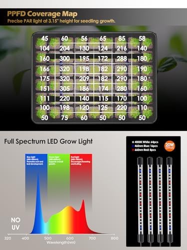 54-Cell Seed Starter Tray with Full Spectrum Grow Light (2) - Image 4