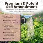 Tribus Organic Microbial Inoculant | Root Booster for Plants, Increases Plant Yield, Root Growth, Flower & Fruit Quality | Made in the USA | Visible Root Growth in 24Hrs | Potent Rhizobacteria 16.9oz - Image 4