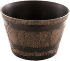Levemolo Household Resin Flowerpot for Bonsai Imitation Textured Planter Pot Drainage for Indoor and Outdoor Plants Decorative Container for Home Gardening by levemolo