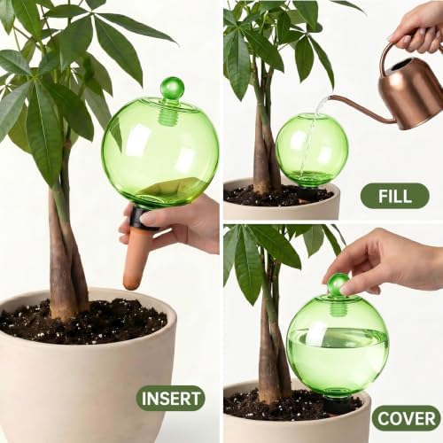 EX-Large Plant Watering Globes, 26oz Plastic Top Fill Self Watering Globes - Image 5