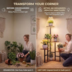 Plant Stand Indoor with Grow Lights, 6 Tiered Corner Plant Stands for Indoor Plants, Max Height: 43" Corner Shelf & Plant Shelf, Flower Display Holder, Corner Shelves for Living Room Gardening Warm Light Auto Timer 3H/9H/12H - Image 5