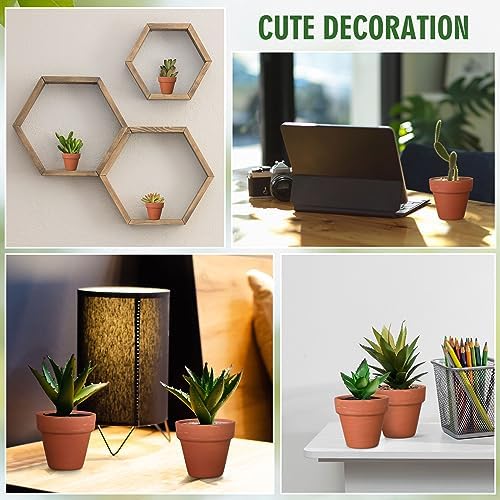 Sliner 150 Pcs Small Clay Pots 2 Inch Terracotta Plant Pots Plant Planters Bulk with Drainage Hole Mini Terra Cotta Cactus Flower Nursery Succulent Terracotta Planter for Indoor Outdoor Craft Wedding - Image 3