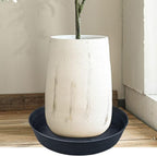 20 Inch Extra Large Plant Saucers, Extra-Deep 3.7 in Black Drip Trays for Flower Pot, Heavy Duty Drainage Tray Indoors No Holes, 3 Pack Plastic Planter Plate Water Catcher for Pots Base 16 17 18 in - Image 3