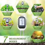 Moisture Meter for Plants, 7-in-1 Digital Soil Tester Kit with Backlit LCD - Measures pH, EC, TDS, Fertility, Temp, Moisture & Sunlight, Garden Tools for Indoor & Outdoor - Image 4