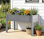 Raised Garden Bed with Legs, 48×24×30 Cedar Wood Elevated Planter Box - Image 2