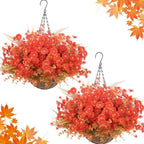 Thiccywoov 2 Set Fall Artificial Flower with Basket, Wild Chrysanthemum by Jgiusenfg