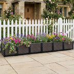 Large Planters for Outdoor Plants 14" Tall Planter Box, 94.4"L x 15.7"W - Image 2