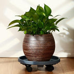 10 Packs Large Plant Caddy with Wheels 13" Rolling Plant Stands Heavy-duty Plastic Plant Roller Base Pot Movers Plant Saucer on Wheels Indoor Outdoor Plant Dolly with Casters Planter Tray Grey - Image 7