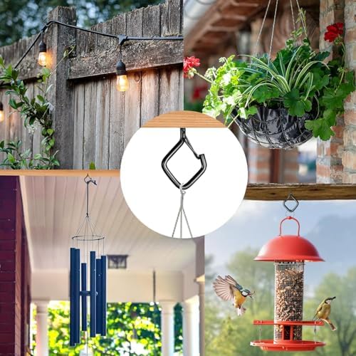 120 Pcs Ceiling Hooks for Hanging Plants, Screw in Hooks Black - Image 3