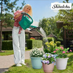 5 Packs 14 inch Flower Pots + Saucers, Large Indoor & Outdoor Pot - Image 5