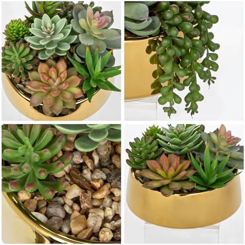 Artificial Succulent Plants in Pot 5.5 Inch Fake Succulents Arrangement - Image 4