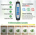 Wiaxulay Grow Lights for Indoor Plants, Full Spectrum Plant Light 12V/3A - Image 3