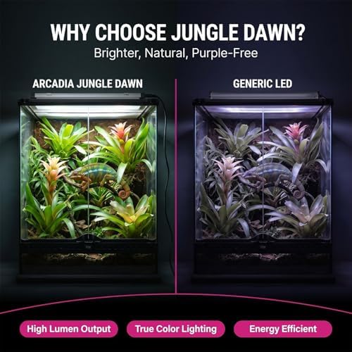 Arcadia Jungle Dawn LED Bar 34" Long 51 Watts High Lumen Output – High Output LED Light Bars for Reptiles, Terrariums, Plants and Indoor Use, Long Lasting Easy to Use Natural Plant Grow Lighting - Image 5