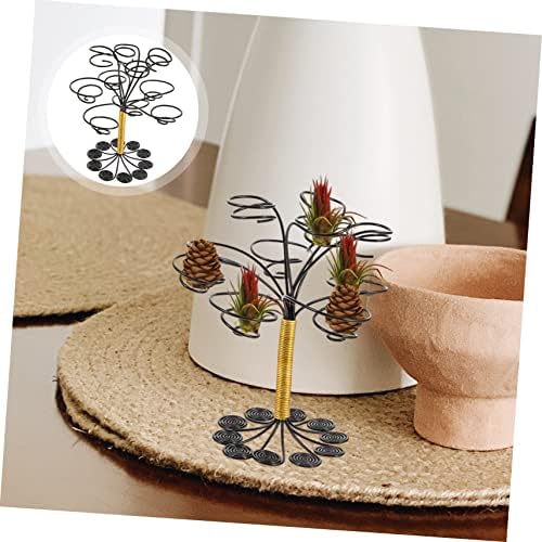 2Pcs Nordic Style Air Plant Holder Multi Pots Tabletop Air Plant Stand for Tillandsia Display Decorative Plant Stand for Office and Home Decor - Image 3