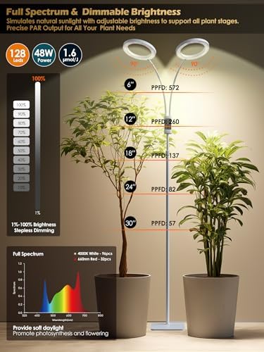48W Smart Grow Lights for Indoor Plants, Full Spectrum LED Plant Light - Image 5