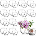 24 Pcs Fish Bowl Bubble Vase Bulk,2.36" h X 2.76" w and 3.15" h X 3.94" w by Zopeal