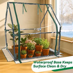 Gardzen Mini Greenhouse with Waterproof Bottom - Image 4
