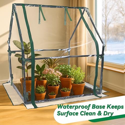 Gardzen Mini Greenhouse with Waterproof Bottom - Image 4