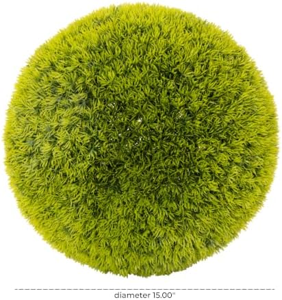 Deco 79 Faux Foliage Artificial Foliage Ball, 15" x 15" x 15", Green - Image 6