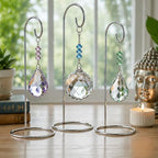 Christmas Ornament Stands Set of 20, Silver Chrome Metal Ornament Display Holders, 7 Inch Tabletop Hangers for Christmas Ornaments, Air Plant Terrariums, Holiday Crafts, Collectibles & Decorative Keepsakes - Image 7