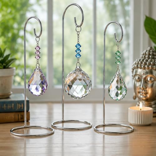 Christmas Ornament Stands Set of 20, Silver Chrome Metal Ornament Display Holders, 7 Inch Tabletop Hangers for Christmas Ornaments, Air Plant Terrariums, Holiday Crafts, Collectibles & Decorative Keepsakes - Image 7