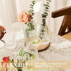24PCS Mini Bud Vases As Wedding Centerpieces for Tables,Clear Bud Vases for Flowers,Small Flower Vases Suitable for Birthday Party,Anniversary,Wedding Reception,Baby Shower (Clear, 24PCS) - Image 5