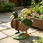 Animal PVC Flower Pot, Duck Shaped Succulent Planter Flower Holder for Garden Patio Balcony Window Sill, for Birthday Pet Lovers, 43x27cm(17x11in) - Image 2