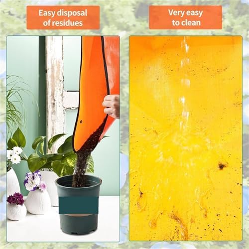 2 PCS Flower Pots Transplanting Mats Gardening Planting Mat PE Plant Repotting Foldable Waterproof Potting Pad for Plants Transplanting(Green,66x66cm) - Image 4