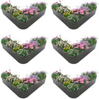 Anleolife 6-Bed 81x81x18in Heart-Shaped Raised Garden Beds, Quartz Grey by AAnleolife
