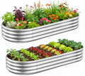 GADI Metal Raised Garden Bed 7×3ft Galvanized Planter Box for Vegetables, Flowers, Herbs, and Succulents, 2 Sets by GADI
