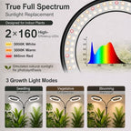 LBW 10.2in Grow Lights for Indoor Plants, Plant Grow Light with Stand - Image 4