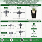 Adjustable Heavy Duty Metal Plant Risers , Fit Round Square Tapered Pots - Image 2