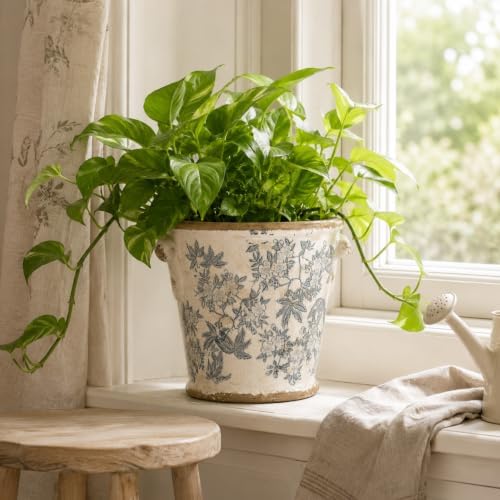 Dosayes Ceramic Pot for Plant,6.30 inch Vintage Flower Pot - Image 7