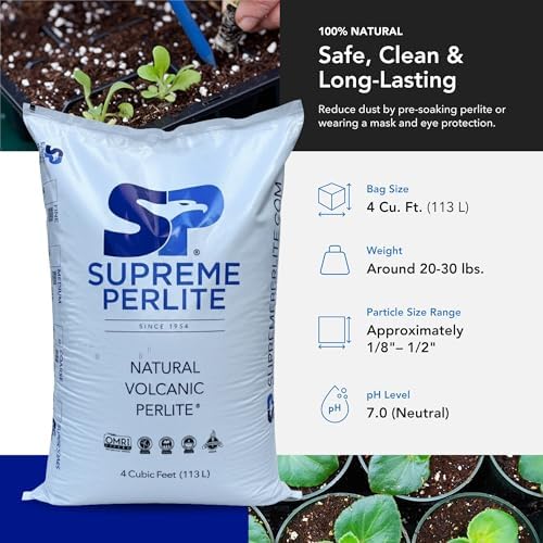 Supreme Perlite Coarse Horticultural Soil Amendment for Gardening, 4 Cu Ft - Image 3