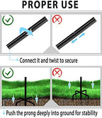 Artigarden Outdoor Shepherd Hooks 92 inch Tall for Bird Feeder (2 Packs), Adjustable Metal Garden Poles for Hanging Plants Solar Light Lantern, Bright Black - Image 7