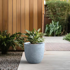 Kante Large Round Bowl Blue Gray Concrete Planter 18" Dia, Outdoor - Image 5