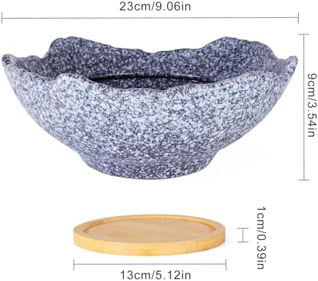 Bonsai Pots - 9.06'' Ceramic Pots for Indoor Plants, Large Succulent Pots - Image 2