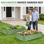 INNO STAGE Galvanized Raised Garden Bed Kit, 6x3x1FT Outdoor Planter Box - Image 2