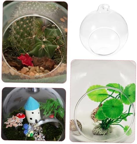 12pcs Hanging Glass Terrarium Globe Micro Landscape Air Plant Holder for Indoor Decoration Hydroponic Planter for Succulents and Home - Image 3
