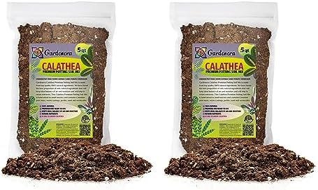 GARDENERA Calathea Plant Potting Soil - Experience Captivating Foliage and Vibrant Growth with Professional Grade Mix - 10 Quart by Gardenera
