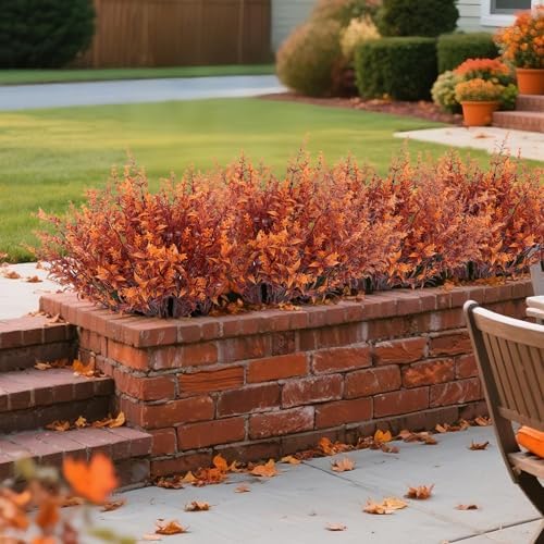 RECUTMS Fake Fall Plants for Outdoor Faux Lavender Flowers Fake Greenery - Image 6