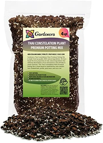 Premium Thai Constellation Monstera Soil Blend - Specially Designed to Meet Your Plant's Unique Needs by Gardenera - 4 Quart by Gardenera
