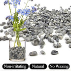 10lbs Grey Pebbles for Landscaping, 3/8inch Small Rocks for Succulent Cactus Plants, Natural Polished Pebbles, River Rocks for Plants, Vases, Garden - Image 3