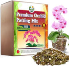 DUSPRO 4in1 Orchid Potting Mix for Repotting,Pre-Mixed & Ready to Use, 10QT by DUSPRO