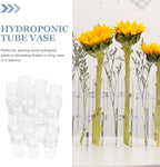 8pcs 18x3cm Hydroponic Glass Tube Vase Set Flower Arranging Container for Home Décor and Plant Propagation - Image 2