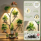 Plant Stand Indoor with Grow Lights - 8 Tiered Corner Flower Shelf Indoor - Image 3