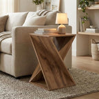 Albany Living Twisted Wood Accent Side Table, Architectural, Natural - Image 5